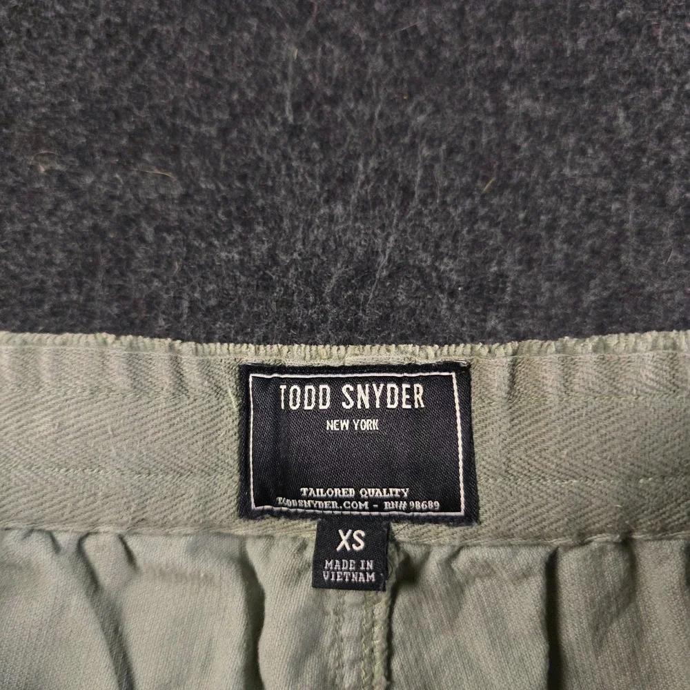 Todd Snyder Stretch Weekend Pants Corduroy Drawstring Elastic Green Men's XS